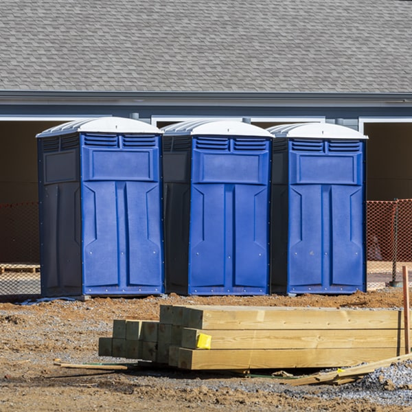 how often are the porta potties cleaned and serviced during a rental period in Cherokee Strip CA